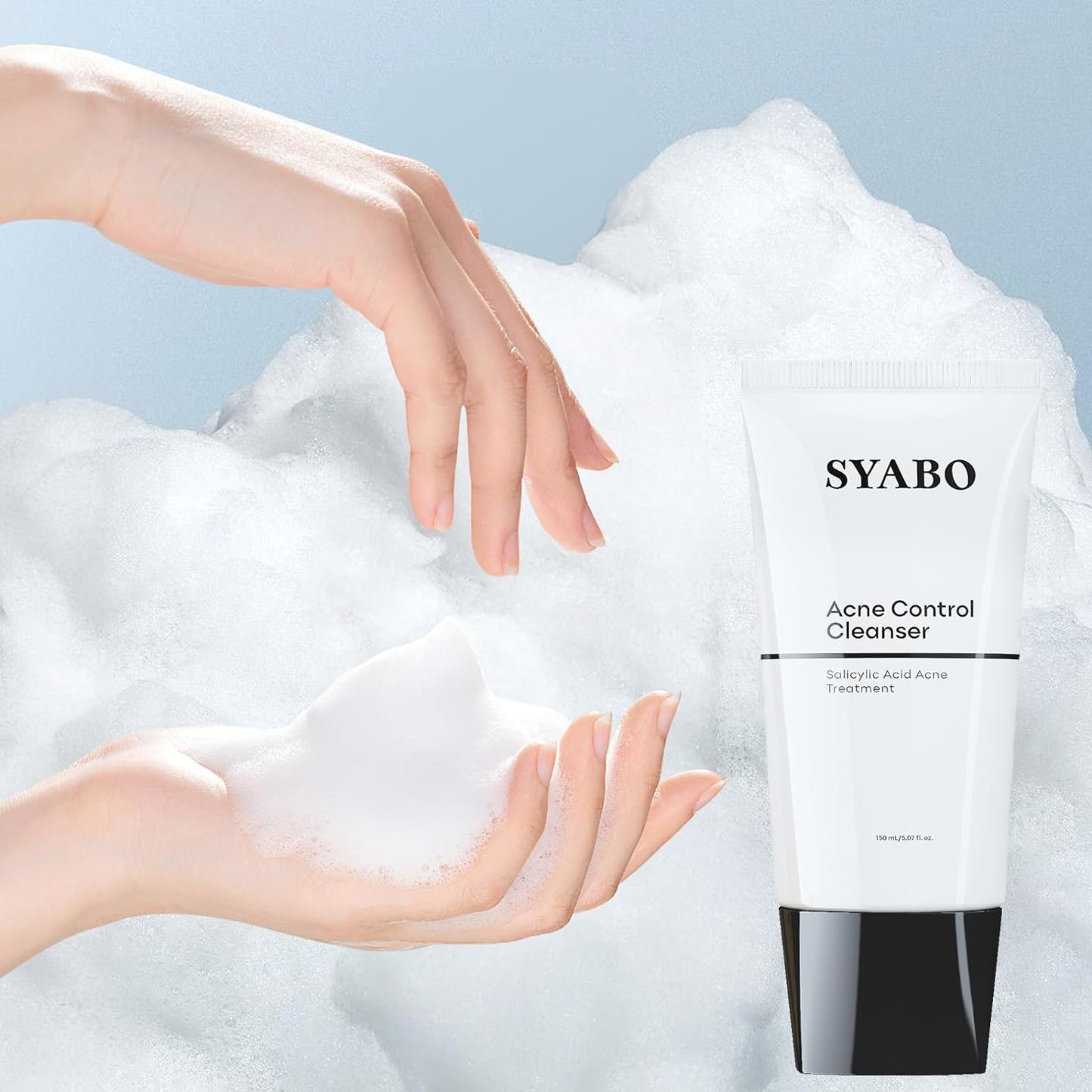 Salicylic Acid Face Cleanser, Daily Gentle Acne Cleansing Face Wash for Acne, Pore, Blackheads, Breakouts, Cleansing Gel for Oily & Sensitive Skin, 5.07 FL OZ