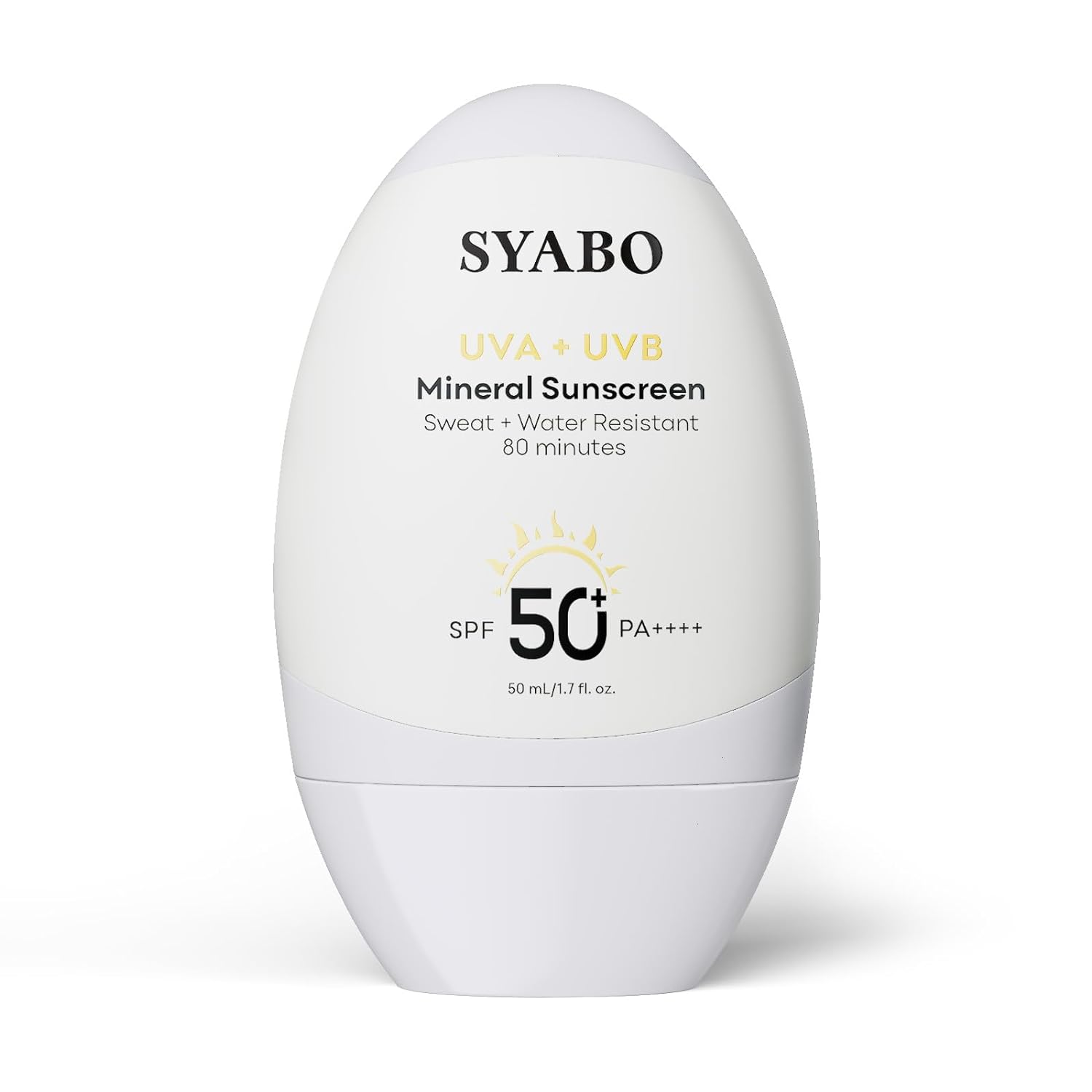 Mineral Sunscreen, SPF 50+ Sunscreen Lotion with Zinc Oxide, Water Res ...