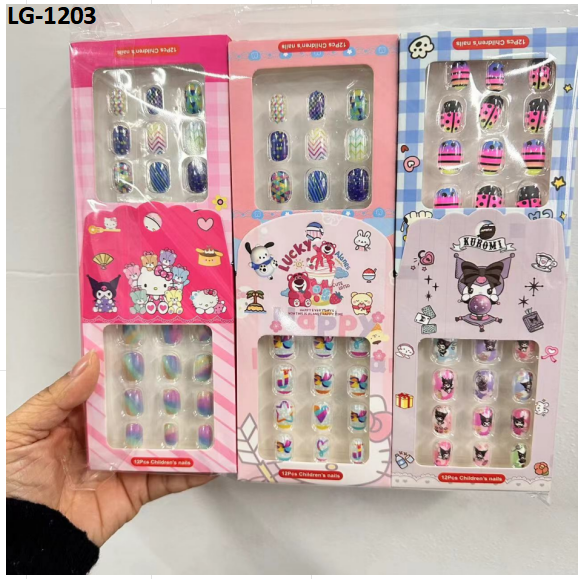 Press on nails(24 pcs/set)💅Sanrio children's nails(12 pcs/set)