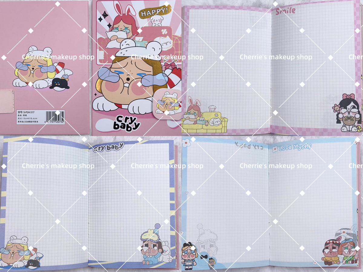 Crying In Notebook Self-Pick Cry Baby NOTEBOOK – CherrieMakeup Shop