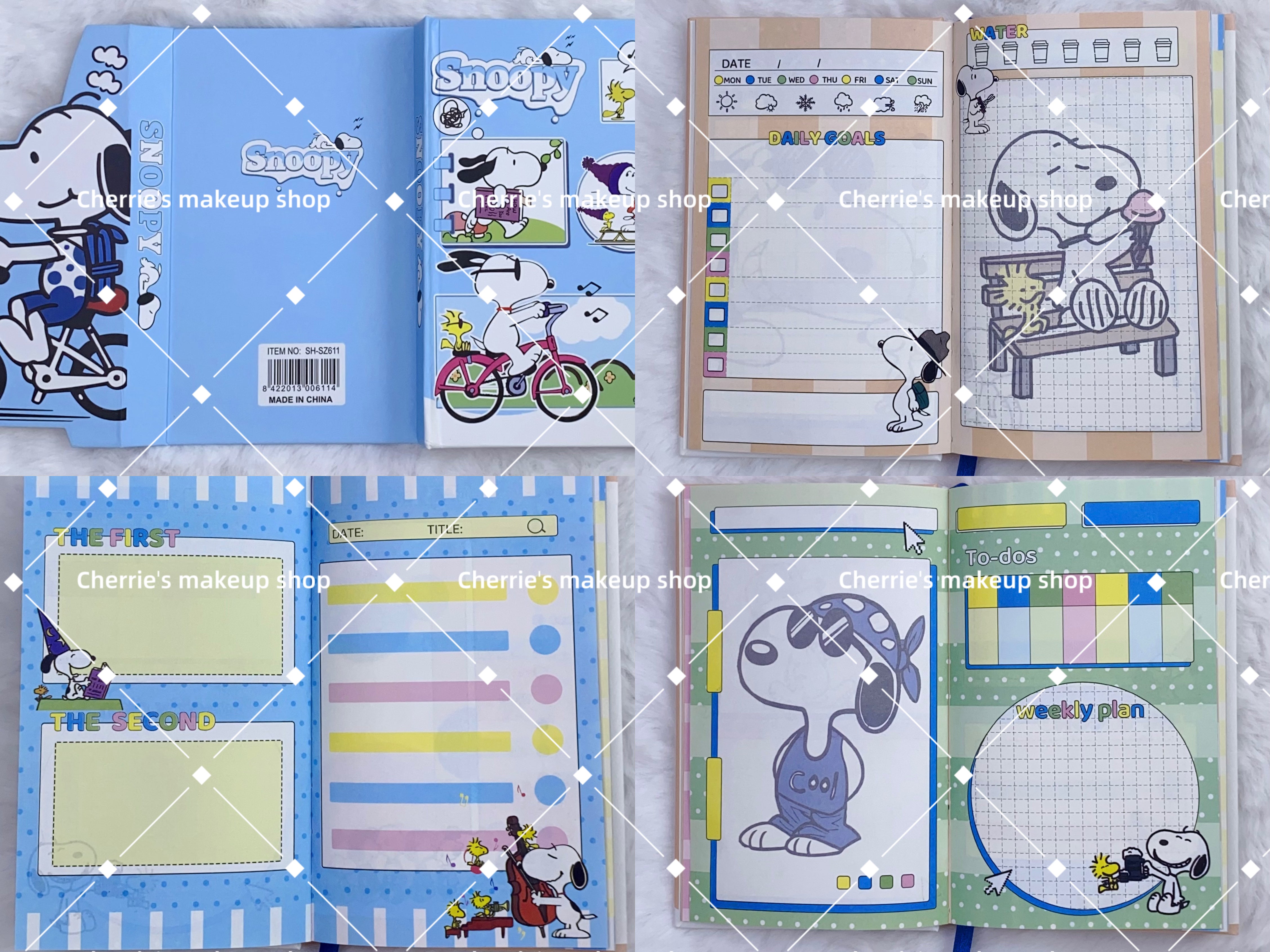 Self-Pick Snoopy NOTEBOOK – CherrieMakeup Shop